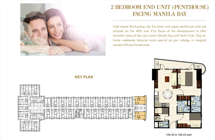 Coast Residences 2 Bedroom End Unit - Penthouse